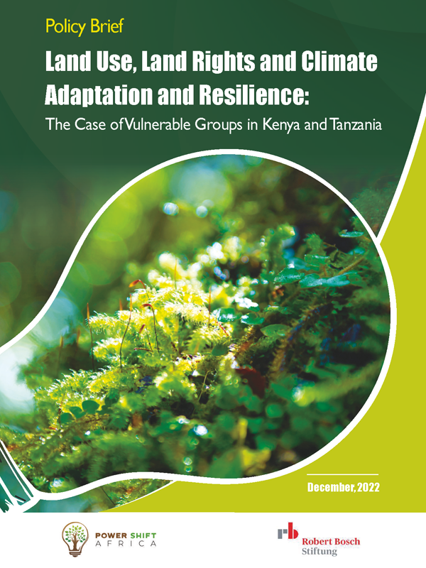 Policy Brief Land Use, Land Rights and Climate Adaptation and